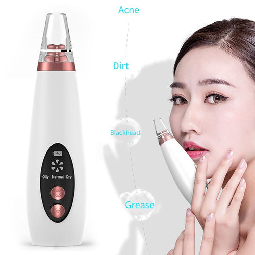 Effective Black Head Cleaner ABS Acne cleaner Fast Blackhead Removal Equipment Cosmetic Instrument White Beauty Device