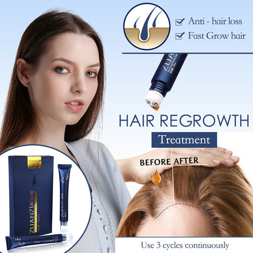 Hair Growth Essence Triple Roller Massager Anti hair loss Treatment Promote hair growth tools Hair Care Products 30ml×2