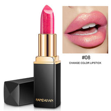 Load image into Gallery viewer, Handaiyan Waterproof Nude Glitter Lipstick Makeup Long Lasting Velve Red Mermaid Lipsticks Cosmetics Sexy Shimmer Lip Stick