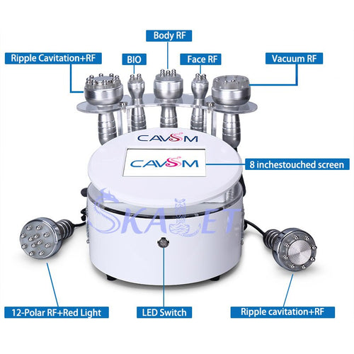 Strong Performance 7 In 1 40K Cavitation Frequency Slimming Fat Dissolution Vacuum RF Skin Tighten Beauty Equipment