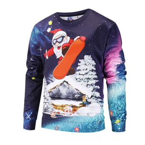 New fashion 3d print christams winter sweatshirt